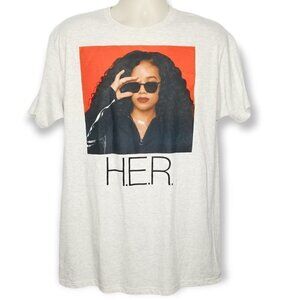 H.E.R.‎ Band Tee Gray Graphic T-Shirt Men’s Size M